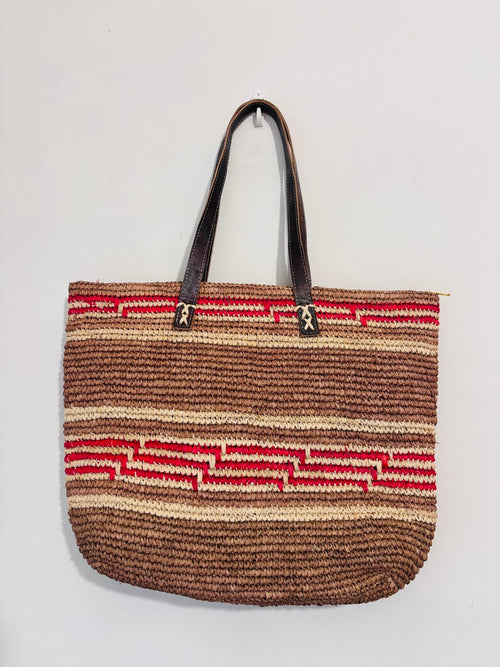 Sac rectangle en raphia