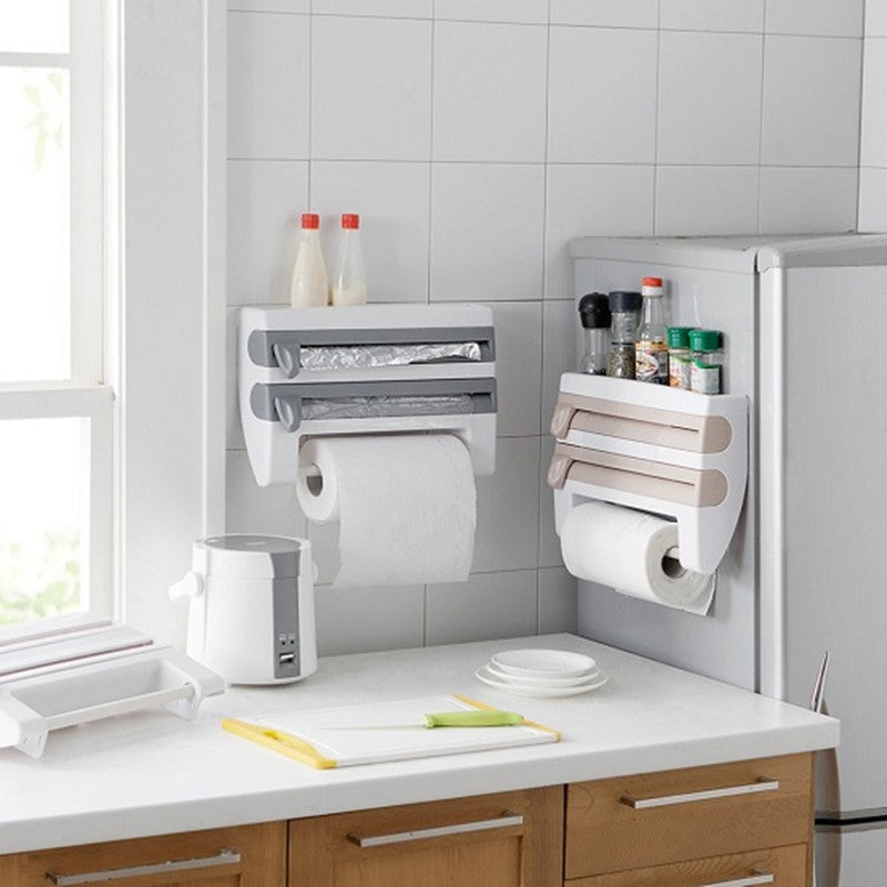 Distributeur de rouleaux cuisine 4-en-1