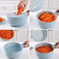 Mandoline légumes 8-en-1 avec passoire